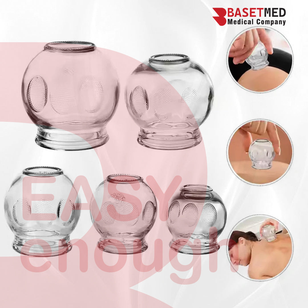 مجموعة علاج الحجامة الزجاجية الفاخرة | 10101