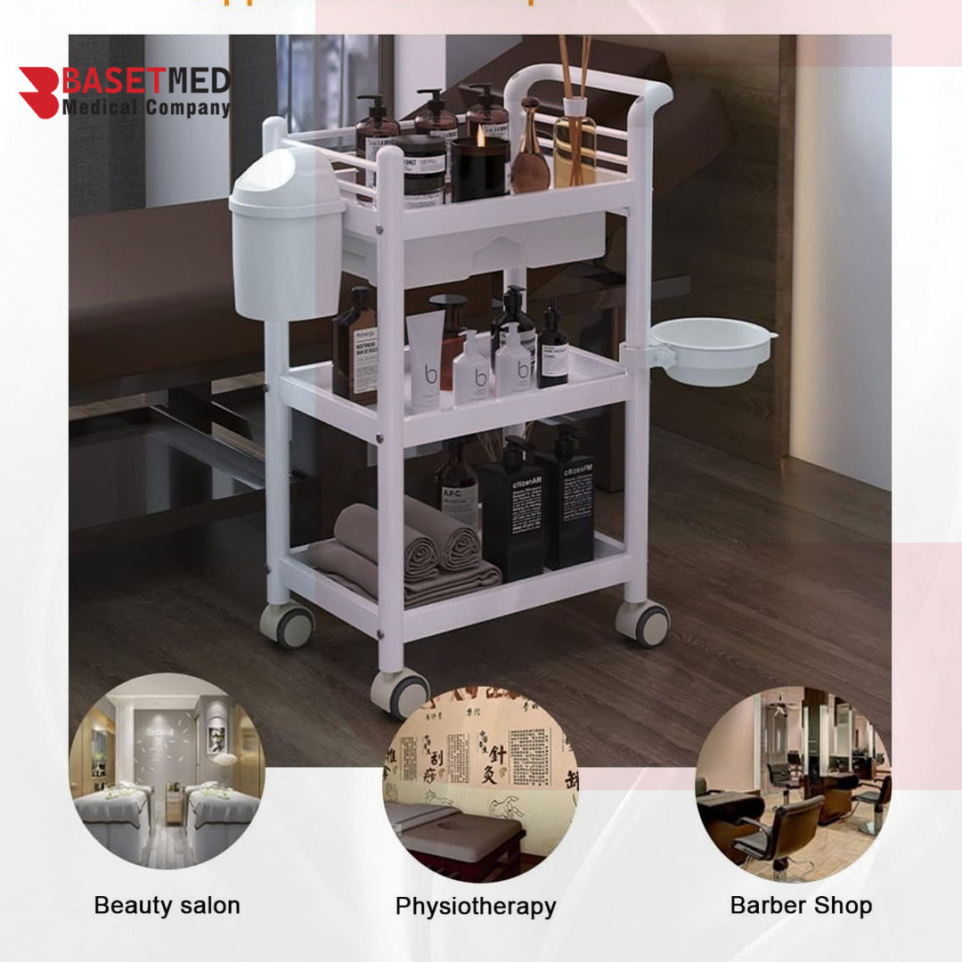 Fiber Imported 3-Shelf Beauty Trolley ||1375