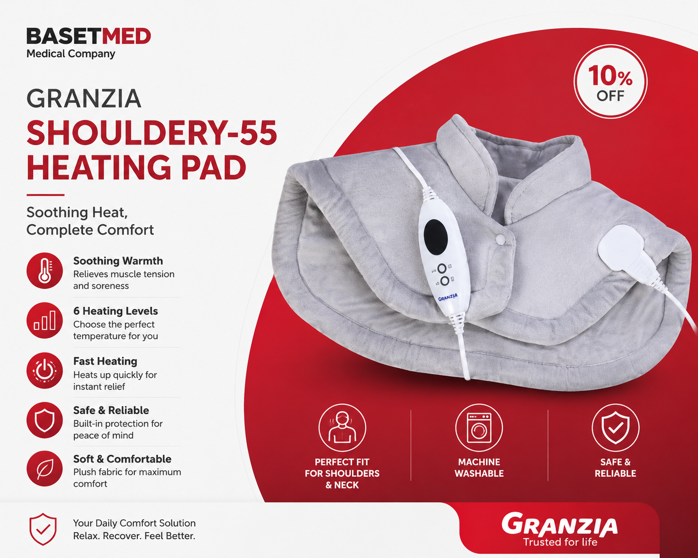 Granzia Shoulder Heating Pad ||1441