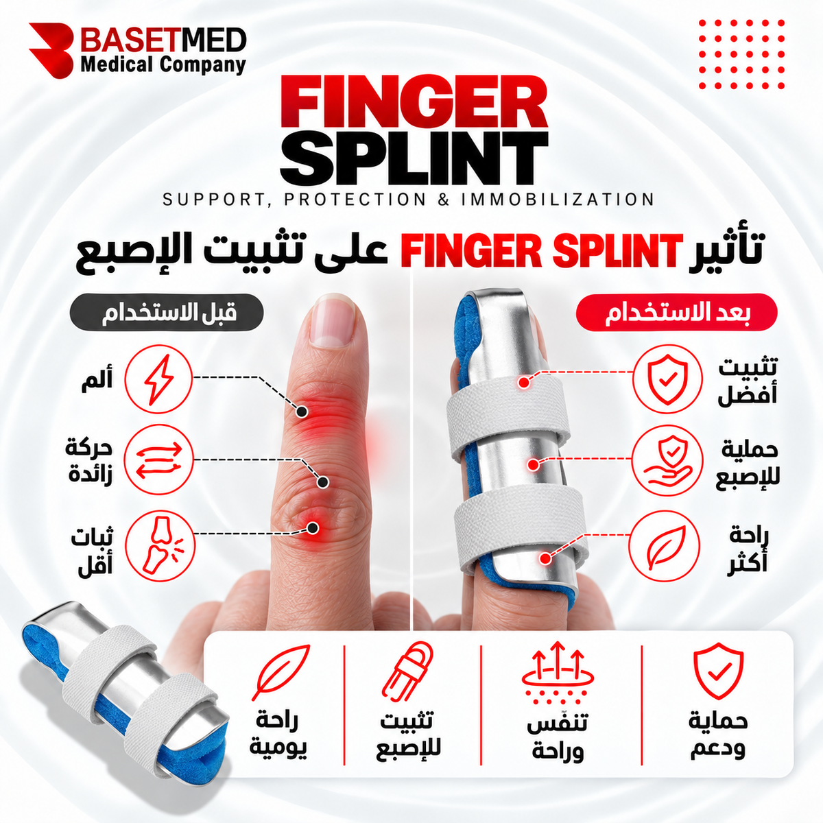 Finger Immobilizer Splint ||1195