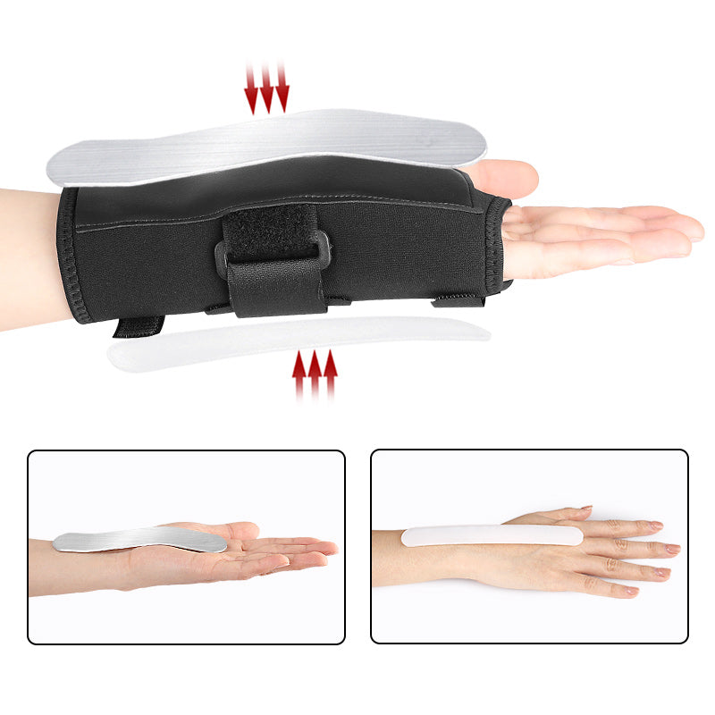 دعامة معصم ليلية قابلة للتعديل – Wrist Brace لعلاج متلازمة النفق الرسغي مع دعامتين لتخفيف الألم