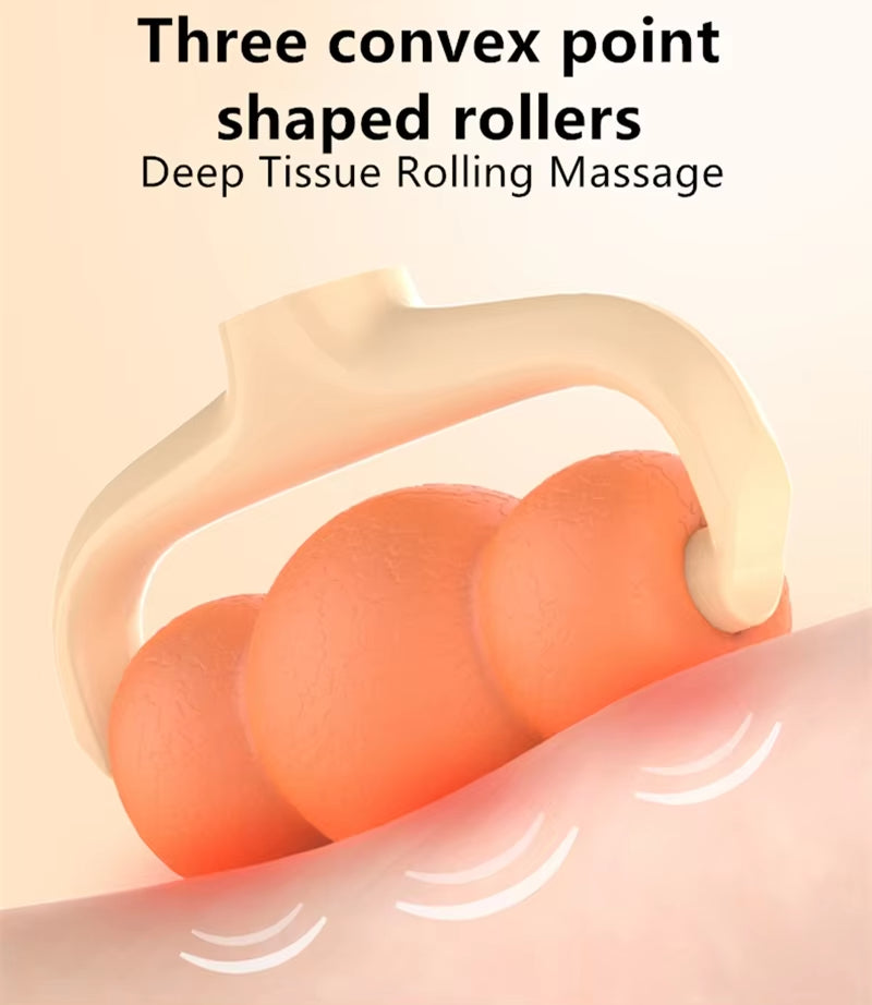 جهاز تدليك يدوي للرقبة – Manual Neck Massager Roller محمول مع 4 كرات تدليك