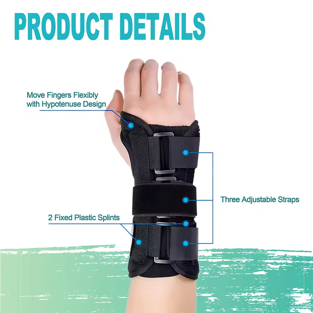 دعامة معصم قابلة للتعديل مع دعامة معدنية – Wrist Brace لحماية المعصم ودعم الإصابات الرياضية