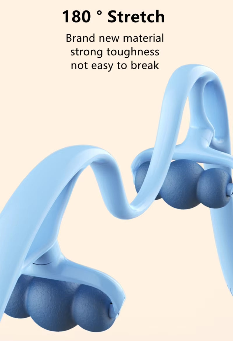 جهاز تدليك يدوي للرقبة – Manual Neck Massager Roller محمول مع 4 كرات تدليك