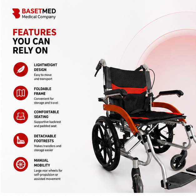 Lightweight Foldable Wheelchair