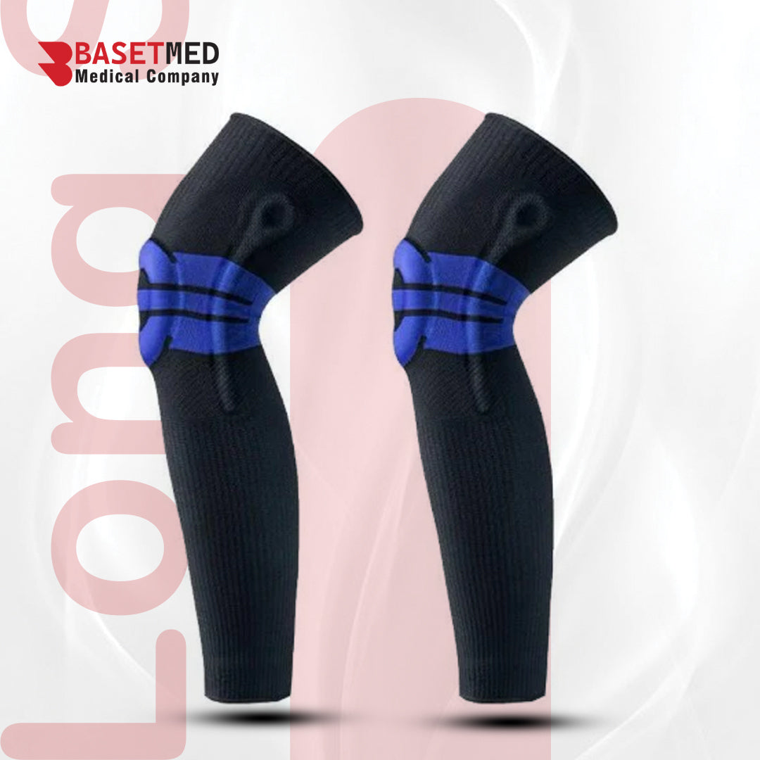 Long Silicone Knee Support Sleeve – Athletic Protection & Stability ||1145