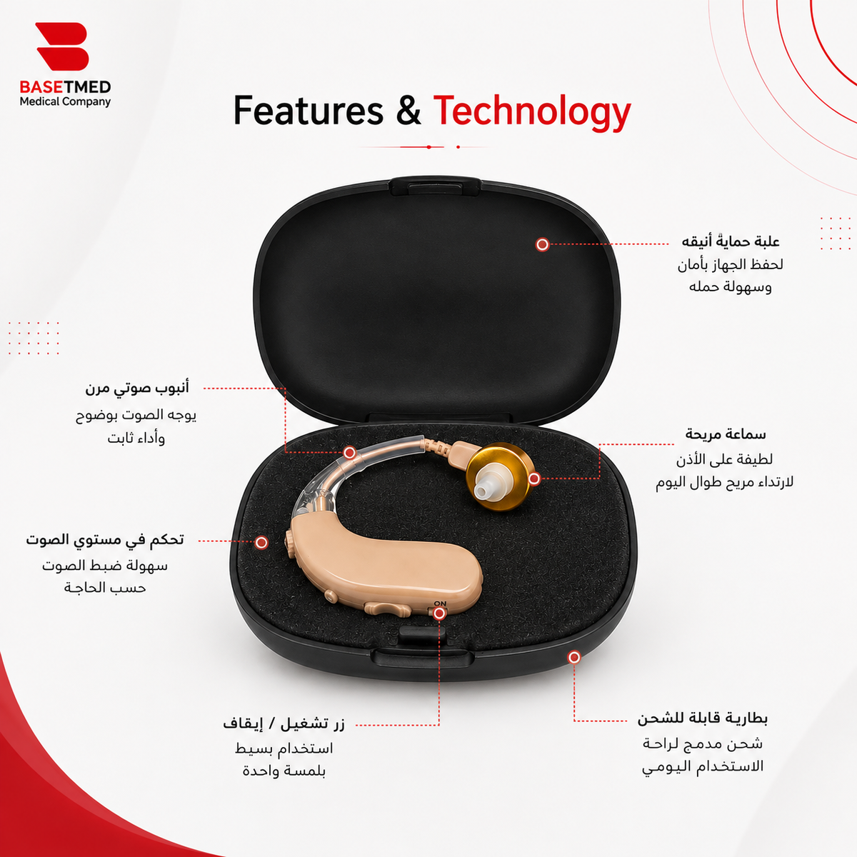 Rechargeable Digital Hearing Aid ||1417
