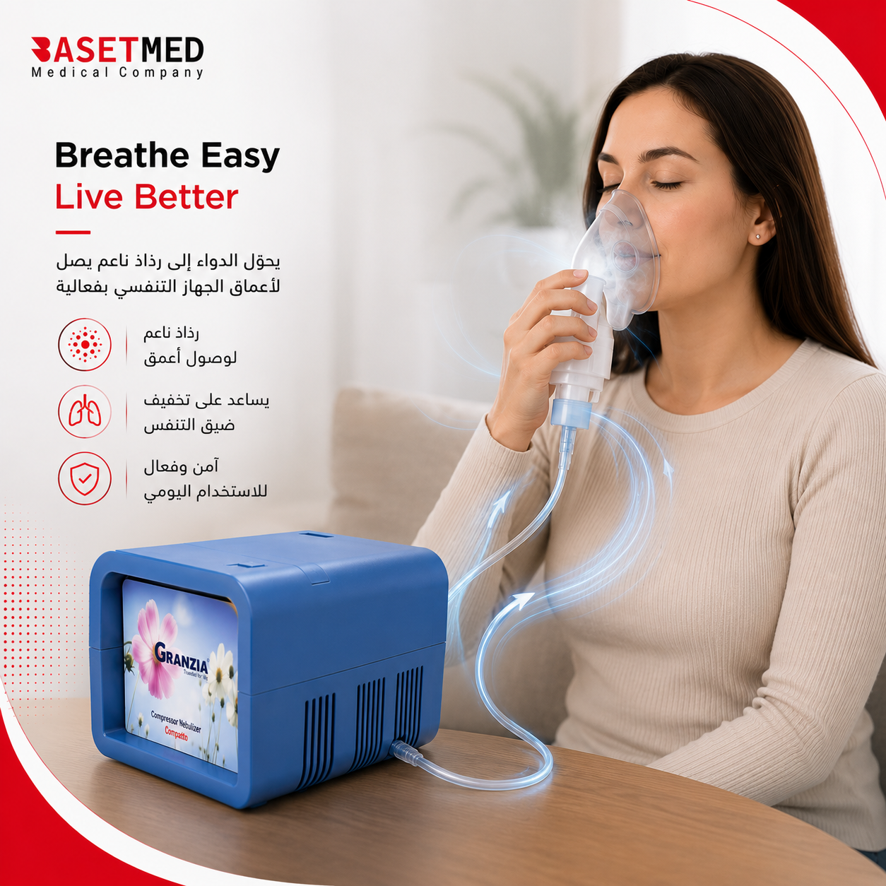 Granzia Compatto Compressor Nebulizer