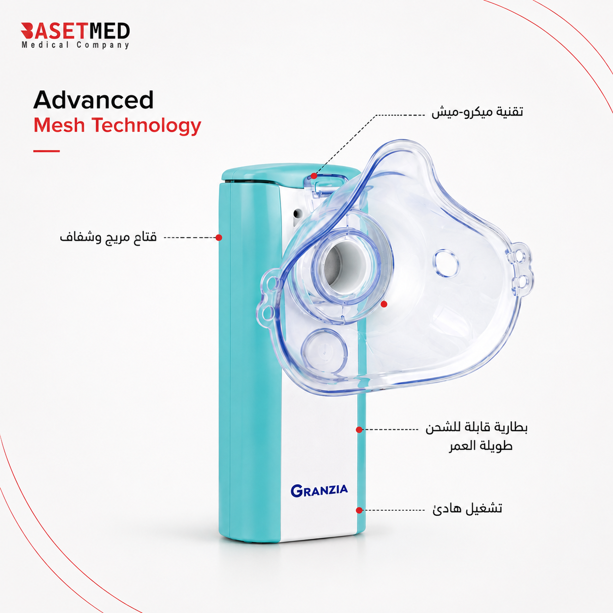 Granzia PureMesh Portable Nebulizer