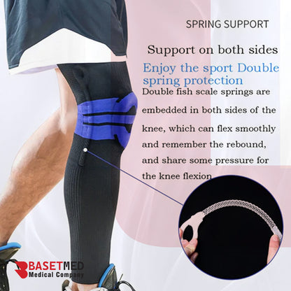 Long Silicone Knee Support Sleeve – Athletic Protection & Stability ||1145