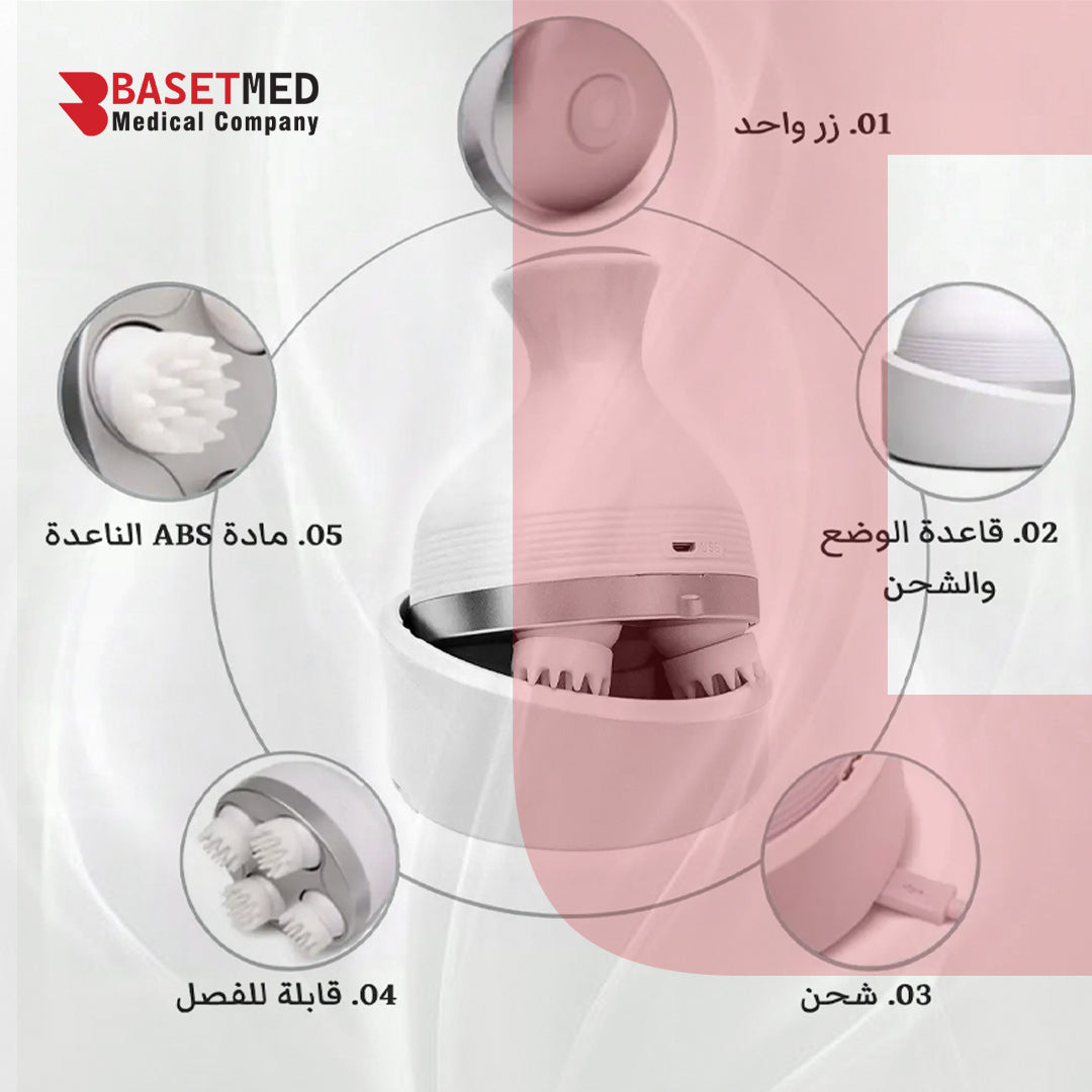 فرشاة تدليك فروة الرأس الكهربائية || الرمز 1034