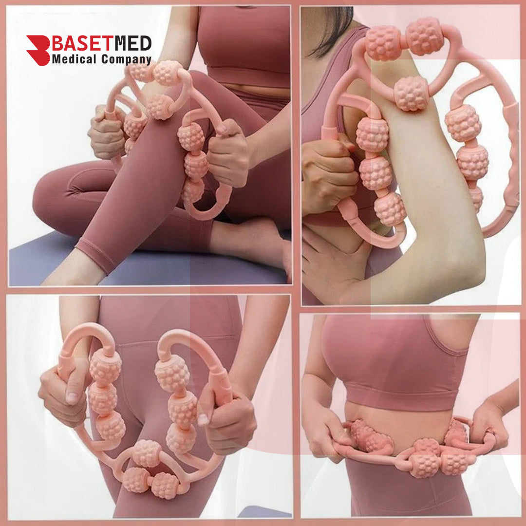 4-Wheel Circular Leg & Calf Massager Roller ||1277