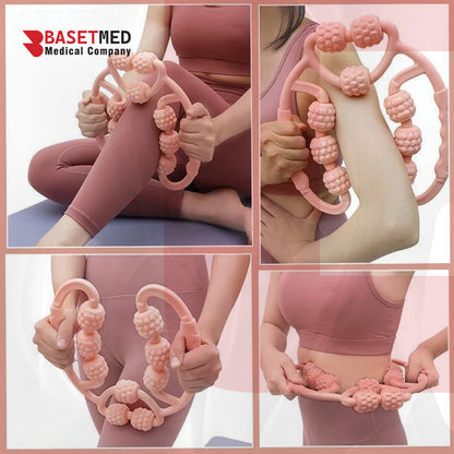 4-Wheel Circular Leg & Calf Massager Roller ||1277