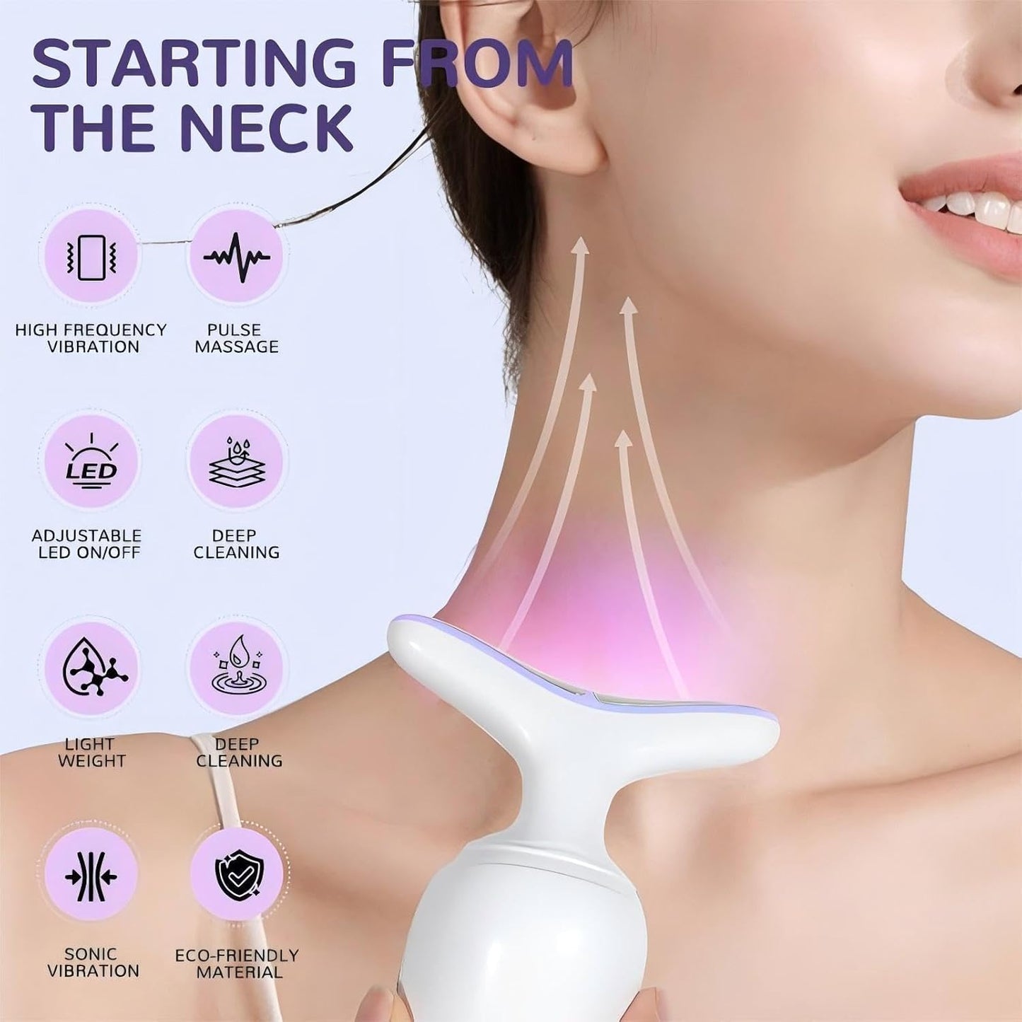 Neck Massager with Photon Light Therapy || code 1045