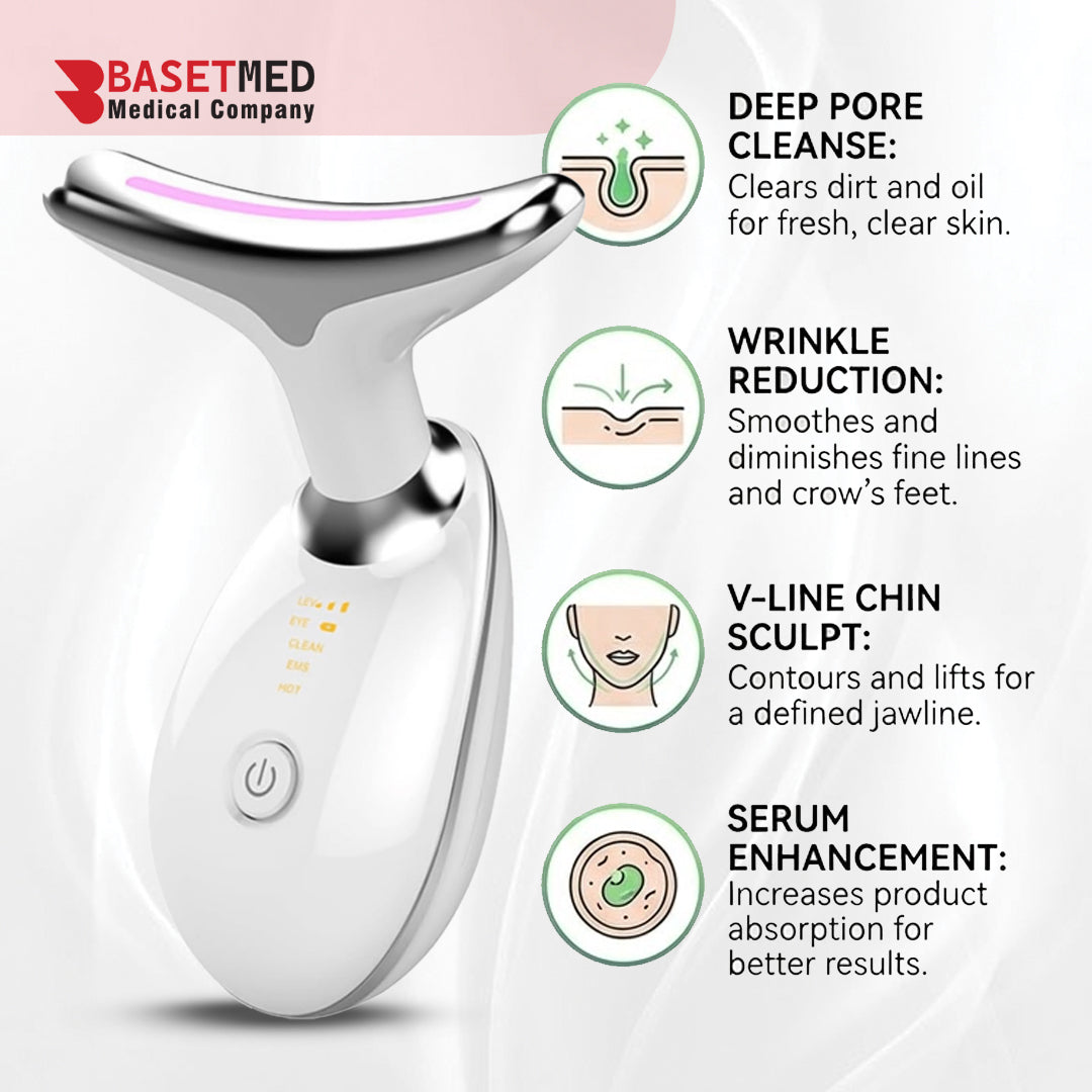 7-Color LED Facial & Neck Massager ||1046