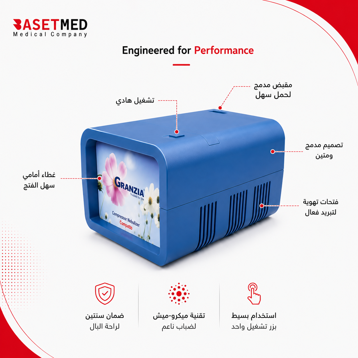 Granzia Compatto Compressor Nebulizer