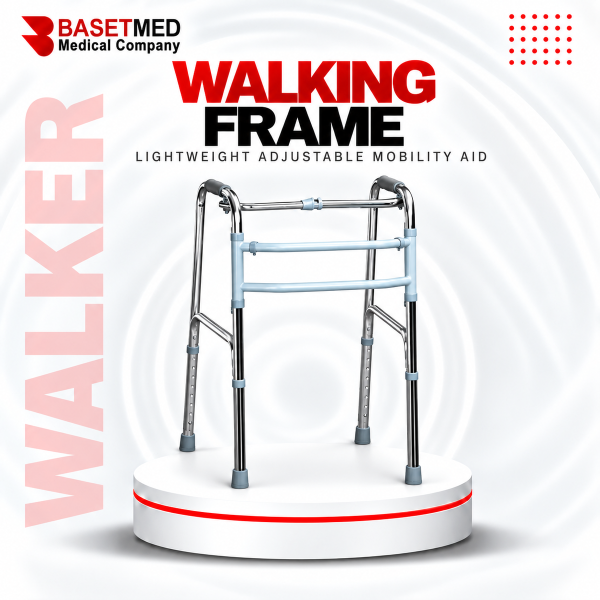 Adjustable Height Folding Walking Frame ||1530