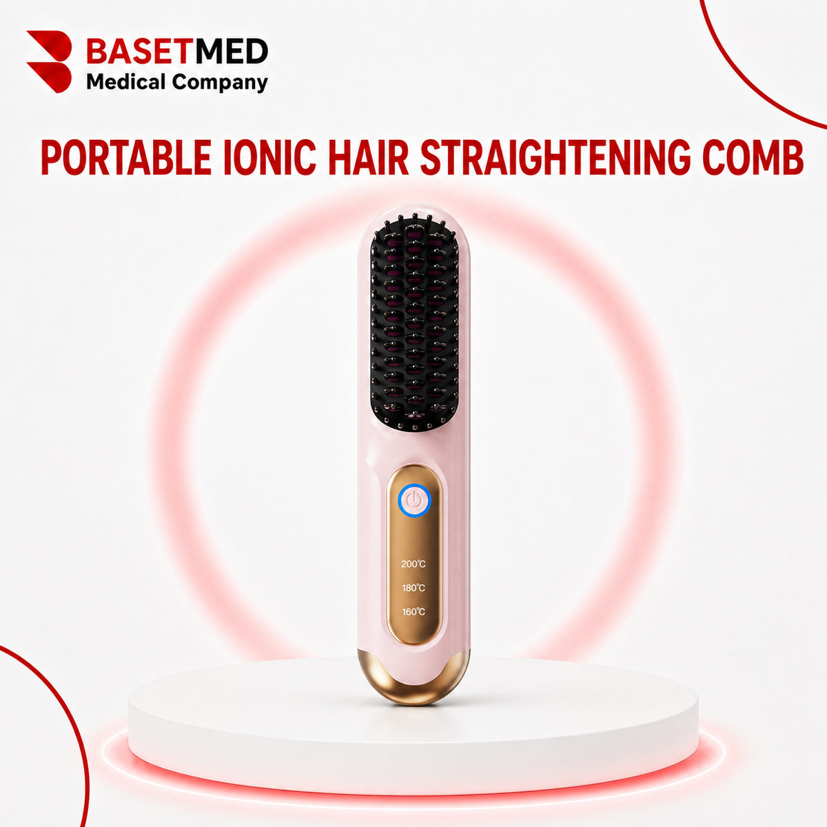 Portable Ionic Hair Straightening Comb ||1420