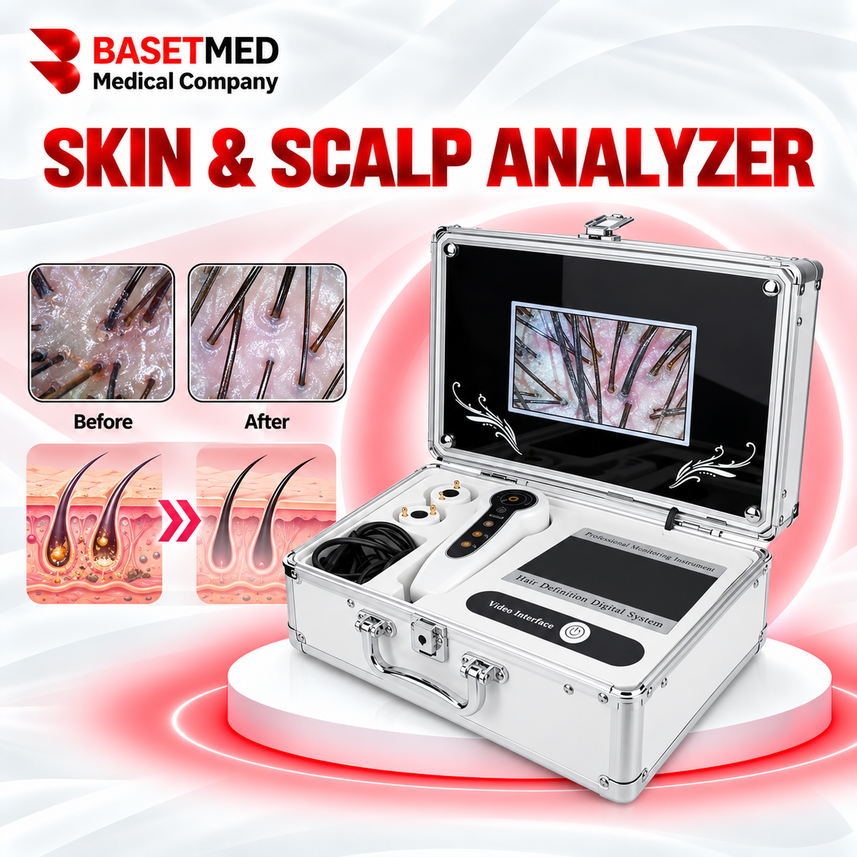 Skin & Hair Analyzer System | code 1053