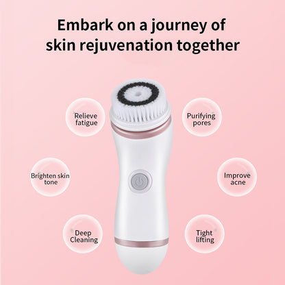 Electric 4-in-1 Sonic Blackhead Exfoliating Face Cleaner | CODE 1084