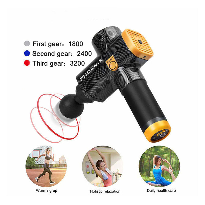 جهاز مساج DHZ Fitness – حصيرة اهتزاز + مسدس مساج A2