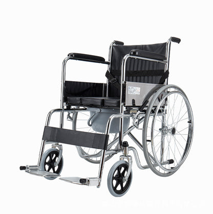 Manual Wheelchair – 24-inch Seat, 180 kg Load Capacity |  1114
