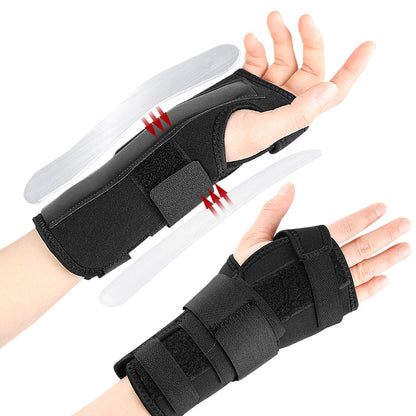 دعامة معصم ليلية قابلة للتعديل – Wrist Brace لعلاج متلازمة النفق الرسغي مع دعامتين لتخفيف الألم