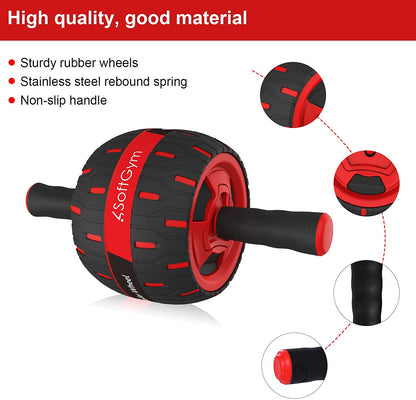 عجلة التمارين البطنية المحمولة – لتقوية العضلات وبناء الجسم