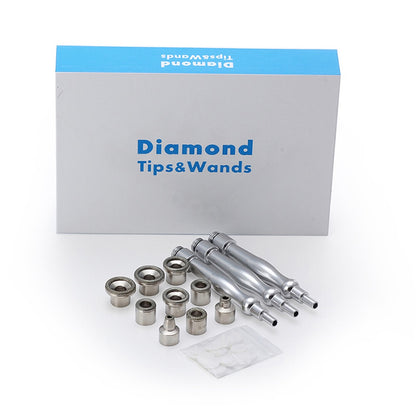 Diamond Microdermabrasion Tips Set (3 Wands + 9 Heads) || code 1049