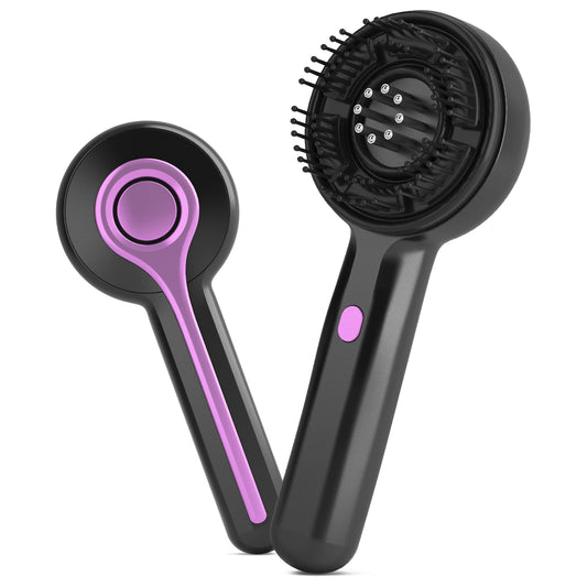 فرشاة كهربائية لنمو الشعر – Electric Hair Growth Brush مع ضوء أحمر وتدليك لفروة الرأس
