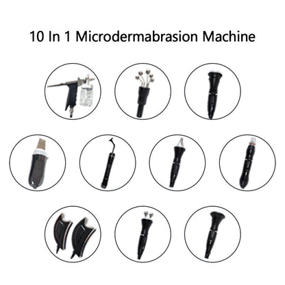 جهاز العناية بالبشرة 10 في 1 – هيدرو ديرمابراشن وتقشير ماسي