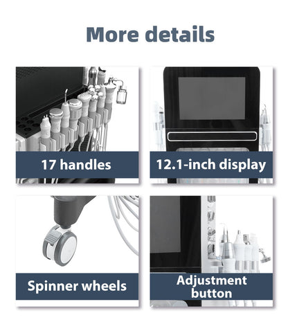 جهاز العناية بالبشرة 17 في 1 – أكوا بيلينج وإزالة الرؤوس السوداء بالأكسجين النفاث