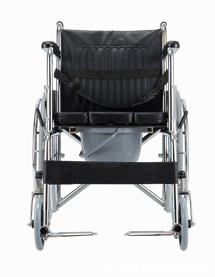 Manual Wheelchair – 24-inch Seat, 180 kg Load Capacity |  1114