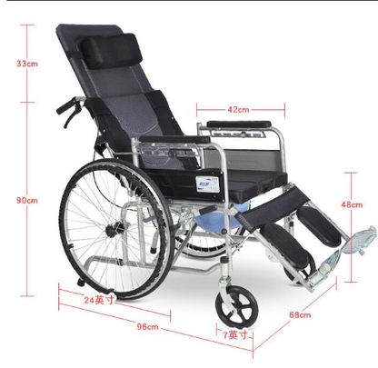 High-Quality Full Recline Manual Wheelchair | 1109