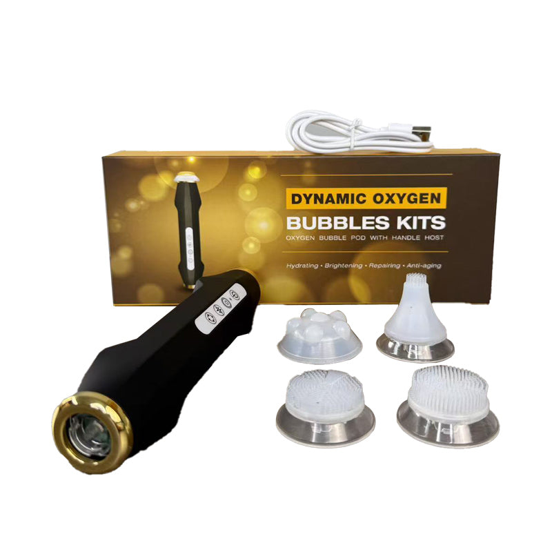 جهاز تنظيف وشد البشرة بفقاعات الأوكسجين وCO₂ – Mini Oxygen Bubble Facial Device