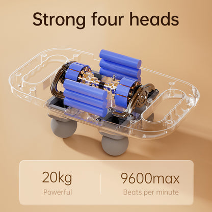 Liercon Deep Tissue Massager with 4 Heads & 20 Speeds |code 1006