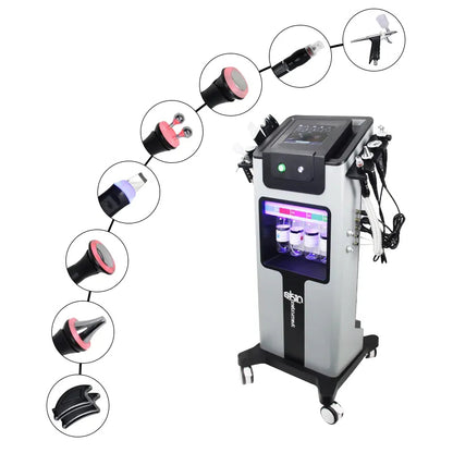 جهاز العناية بالبشرة 10 في 1 – هيدرو ديرمابراشن وتقشير ماسي