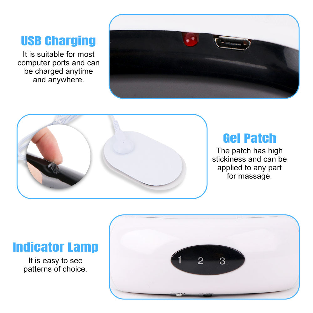 جهاز تدليك الرقبة الكهربائي اللاسلكي – Portable Cordless Neck Massager من خامة ABS عالية الجودة