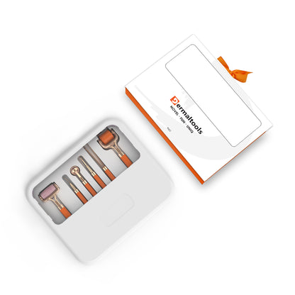 H60 Rose Quartz & Jade Facial Roller Set with Blackhead Extractor | 1058