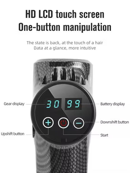 MDHL Portable Handheld Massage Gun with Touchscreen & Rechargeable Battery || code 1042