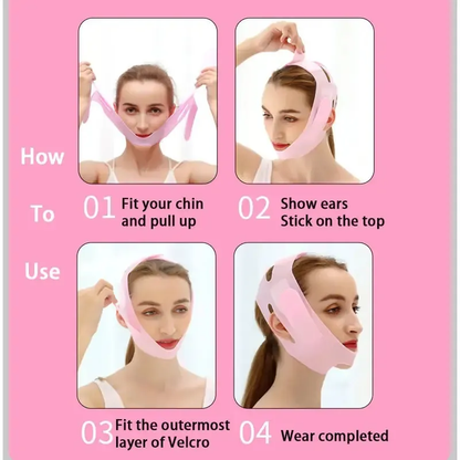 حزام شد الذقن والخدود – لتحديد الوجه على شكل V