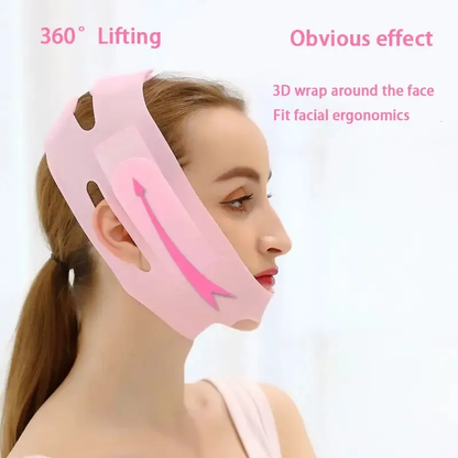 حزام شد الذقن والخدود – لتحديد الوجه على شكل V