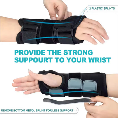 دعامة معصم قابلة للتعديل مع دعامة معدنية – Wrist Brace لحماية المعصم ودعم الإصابات الرياضية
