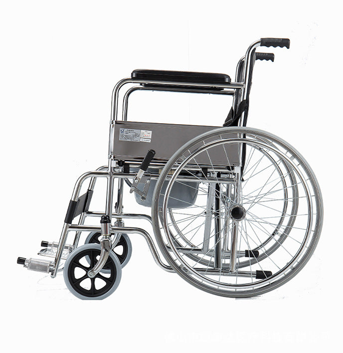 Manual Wheelchair – 24-inch Seat, 180 kg Load Capacity |  1114