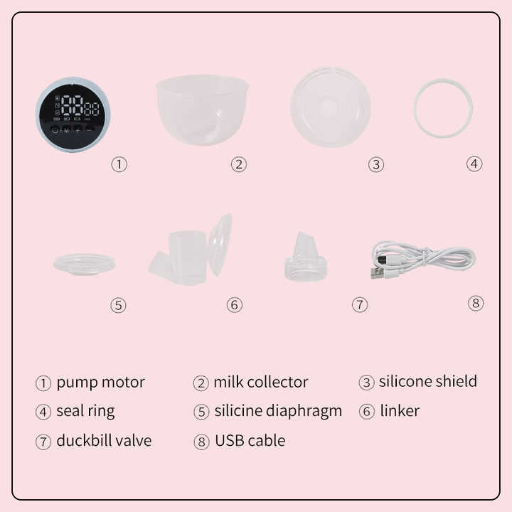 شفاط حليب كهربائي محمول – Portable Electric Breast Pump فردي/مزدوج بجودة طبية ويدوي حر