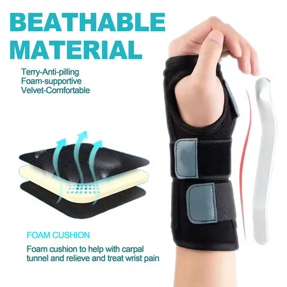 دعامة معصم قابلة للتعديل مع دعامة معدنية – Wrist Brace لحماية المعصم ودعم الإصابات الرياضية