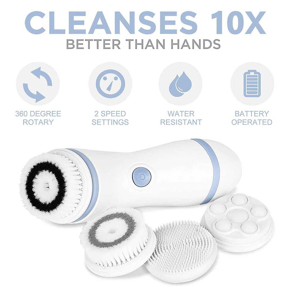 Electric 4-in-1 Sonic Blackhead Exfoliating Face Cleaner | CODE 1084