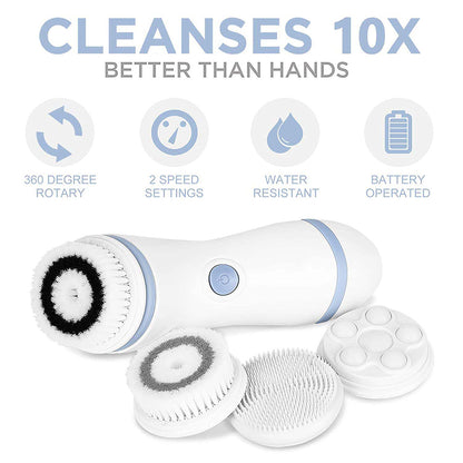 Electric 4-in-1 Sonic Blackhead Exfoliating Face Cleaner | CODE 1084