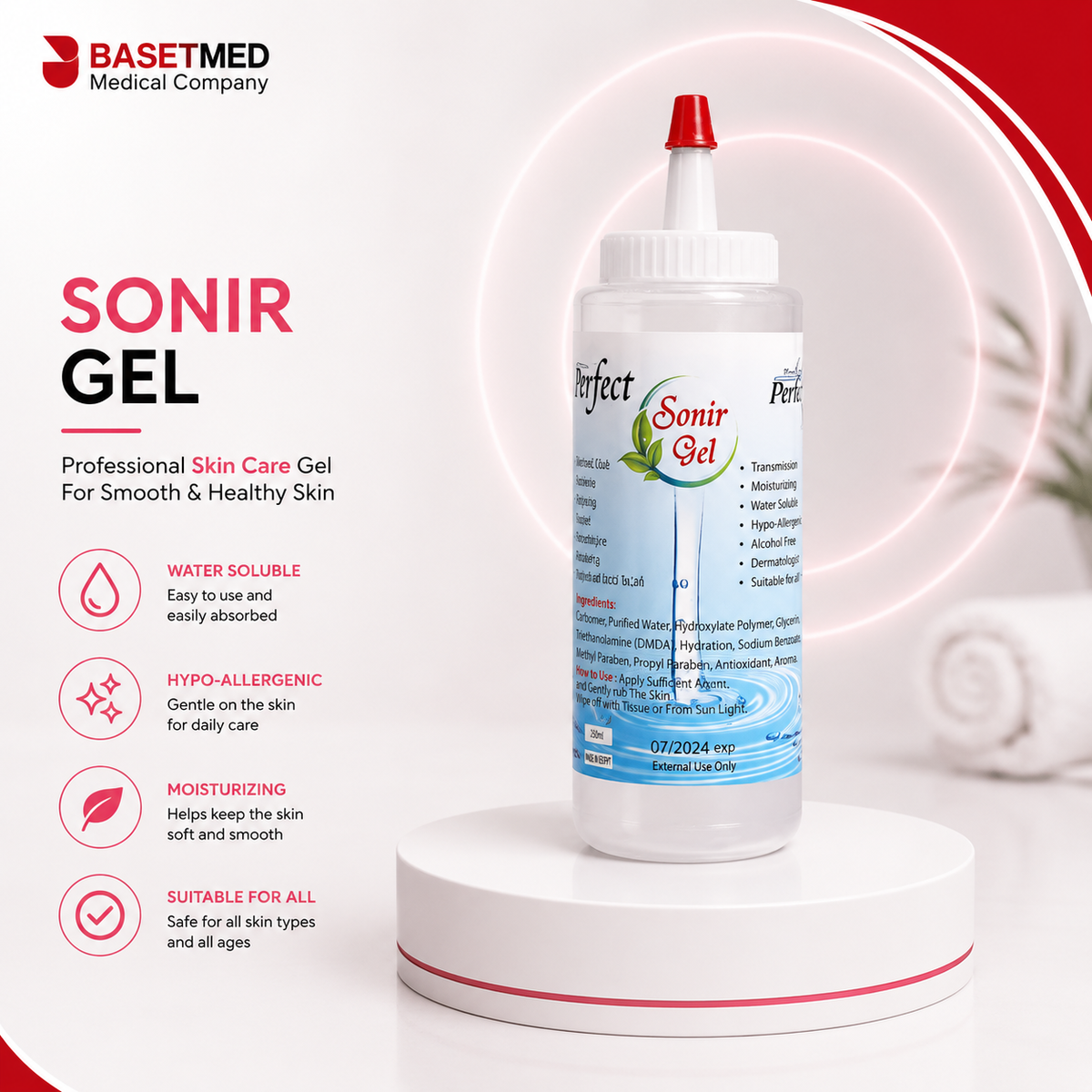 Perfect Medical Sonar Gel for Ultrasound 240ml ||1408