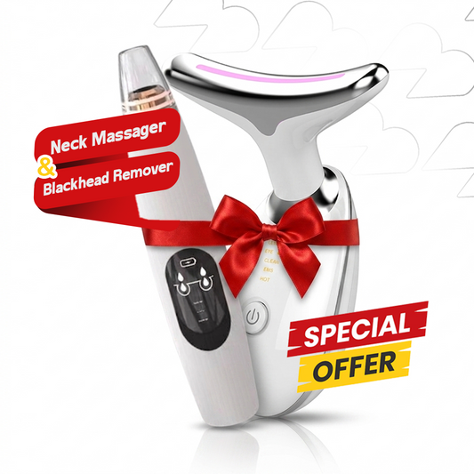 The Total Skin Sculpt & Purify Bundle: 7-in-1 LED/EMS Device + EMS Pore Vacuum